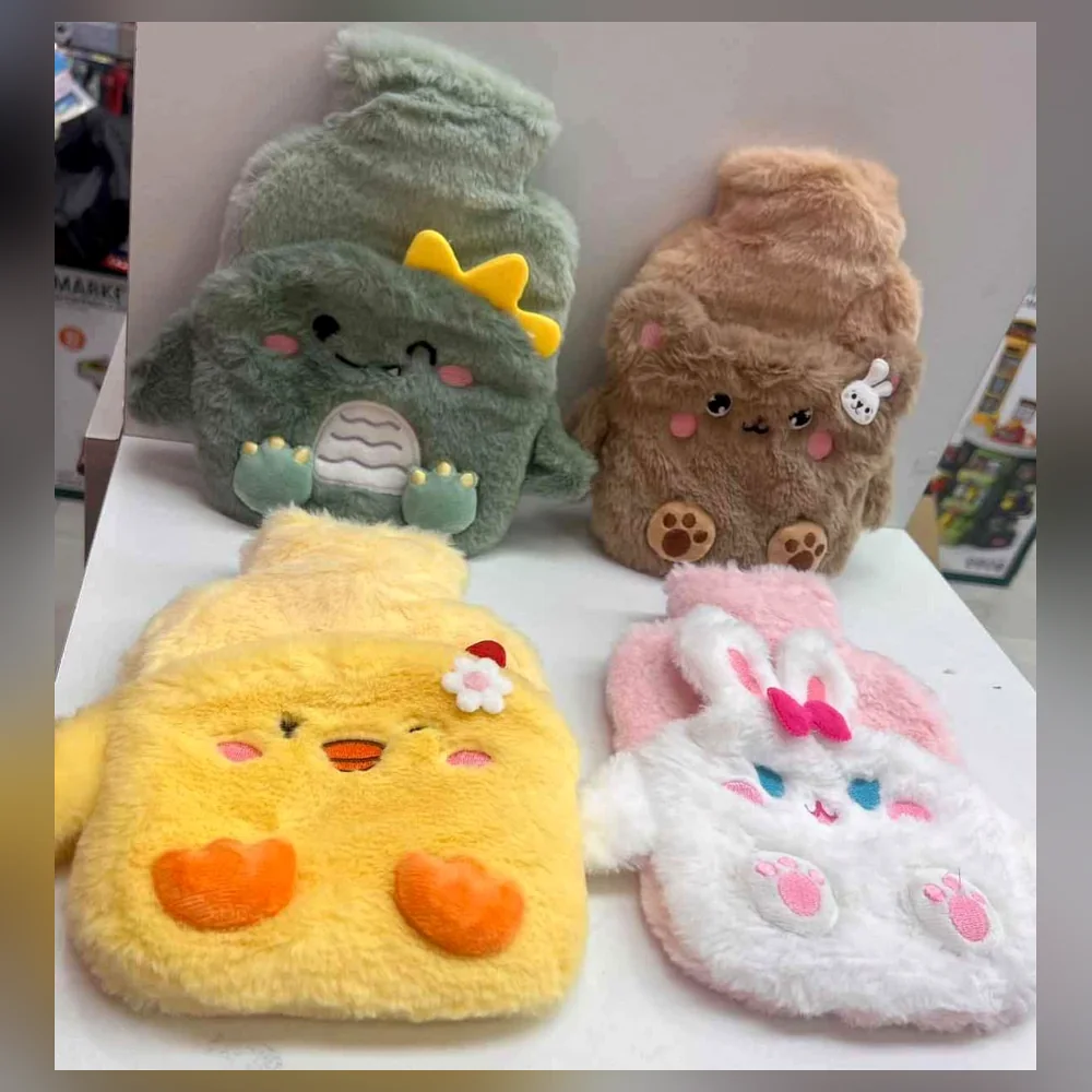 Hot Water Bag · bolsa de agua caliente de peluche